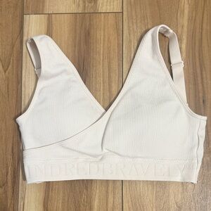 Kindred Bravely nursing bralette, pale pink, size medium.
